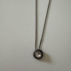 Brighton Silver Necklace with Crystal Accent